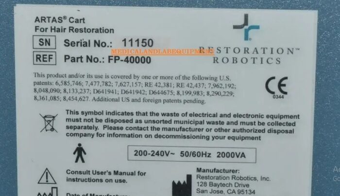 Artas FP-40000 Number